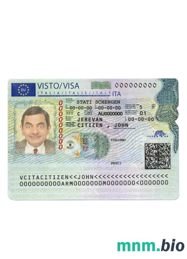 Włochy Nowy przykład wizy schengen w PSD